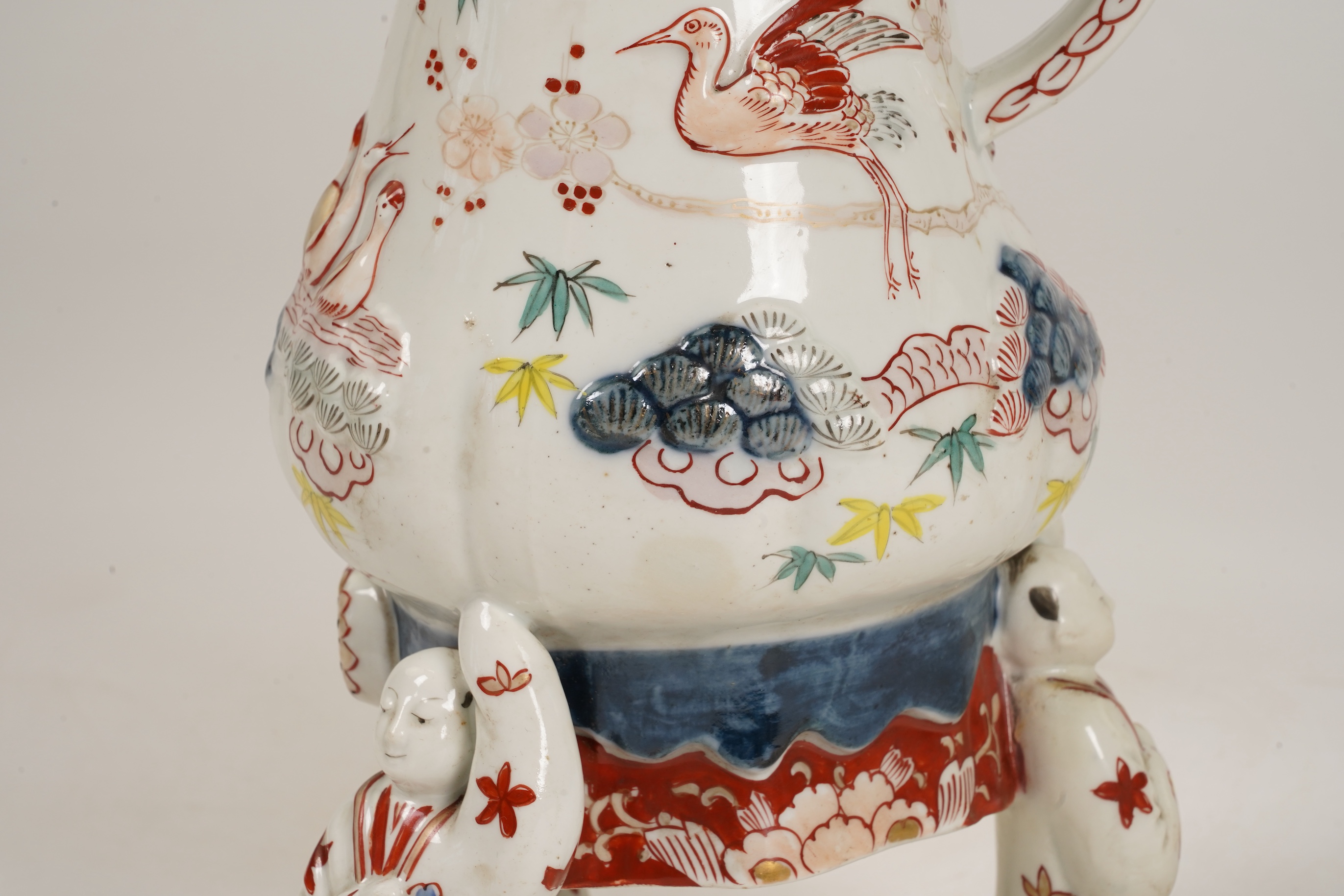 A Samson Imari coffee pot, modelled on an Arita design